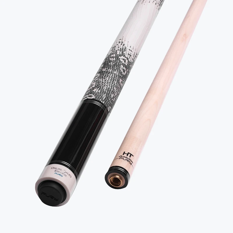 Fury CA series stick 58'' length Canada maple shaft 1/2 center joint leather wrap black white design butt taco pool cue billiard enlarge