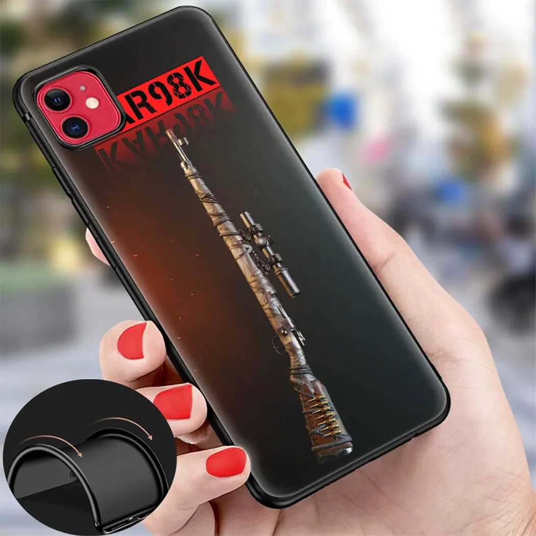 Playerunknown's Battlegrounds PUBG Soft Silicon phone Case for iPhone 11Pro Max Xr Xs X 6 6S 7 8 Plus 5 5S SE Cover | Мобильные