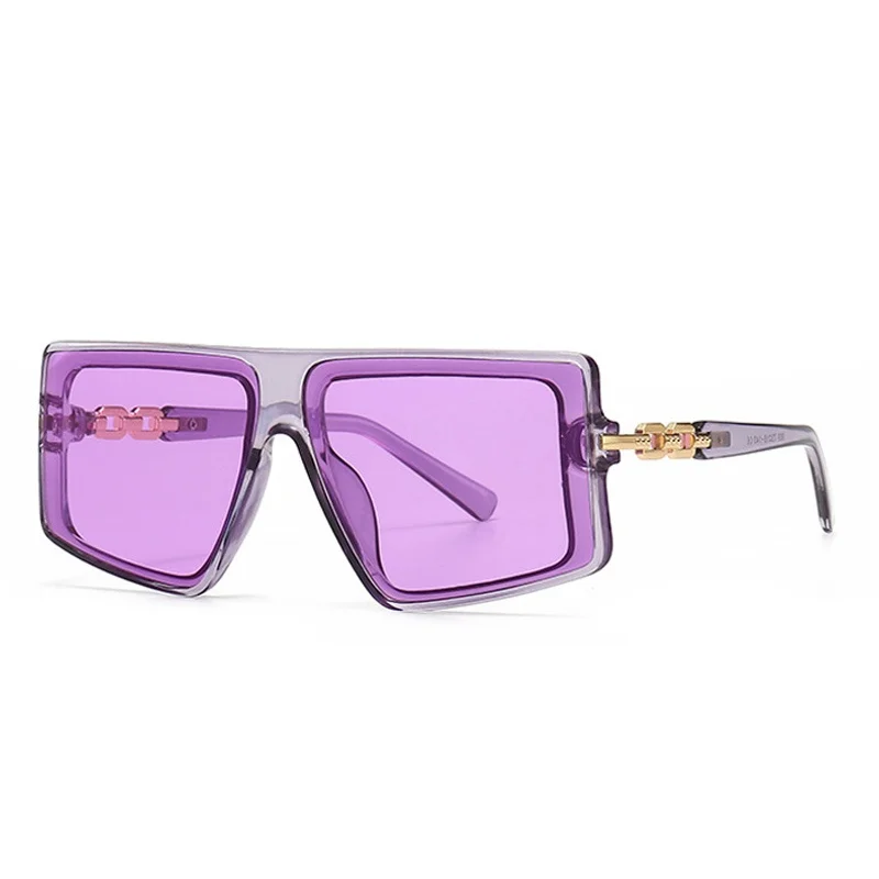 

Popular Fashion Square Women Sunglasses Retro Colorful Shades UV400 Men Yellow Purple Sun Glasses