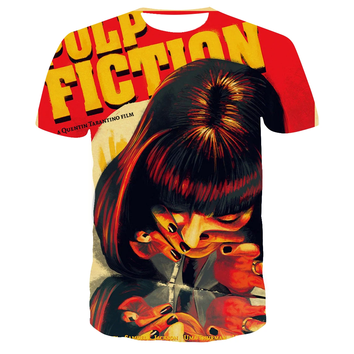 

Pulp Fiction T-shirts Streetwear Harajuku Children Short Sleeve Casual Hip hop Men Women T shirt