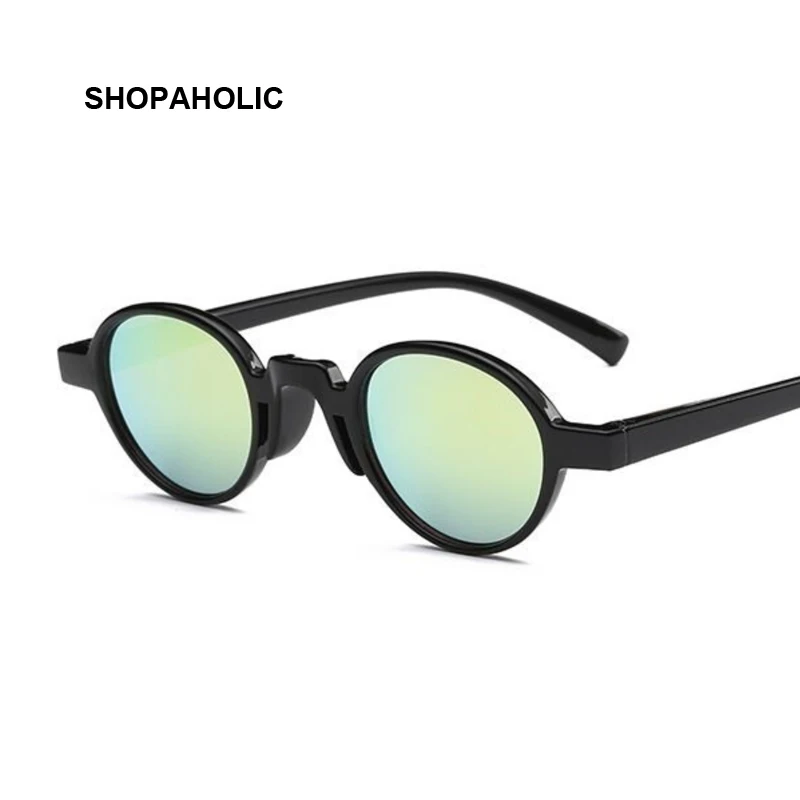 Новые крутые пластиковые винтажные стимпанк круглые женские солнцезащитные