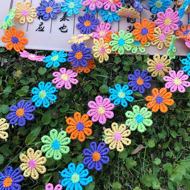 

3 ярдов/партия, расшитые цветами водорастворимые ленты, сделай сам, повязка для волос, куклы, одежда, декоративные аксессуары, планки