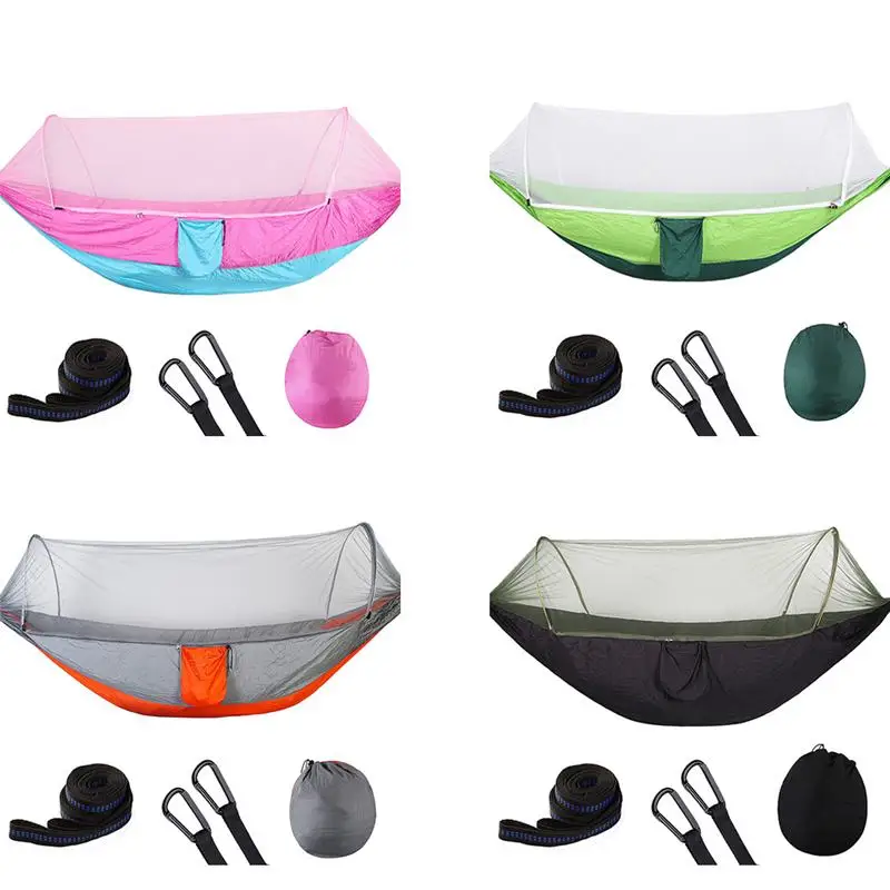 

Lightweight Portable Camping Hammock and Tent Awning Rain Fly Tarp Waterproof Mosquito Net Hammock Canopy 210T Nylon Hammocks