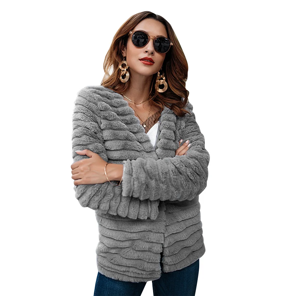 

Women's autumn and winter warm grass jacket