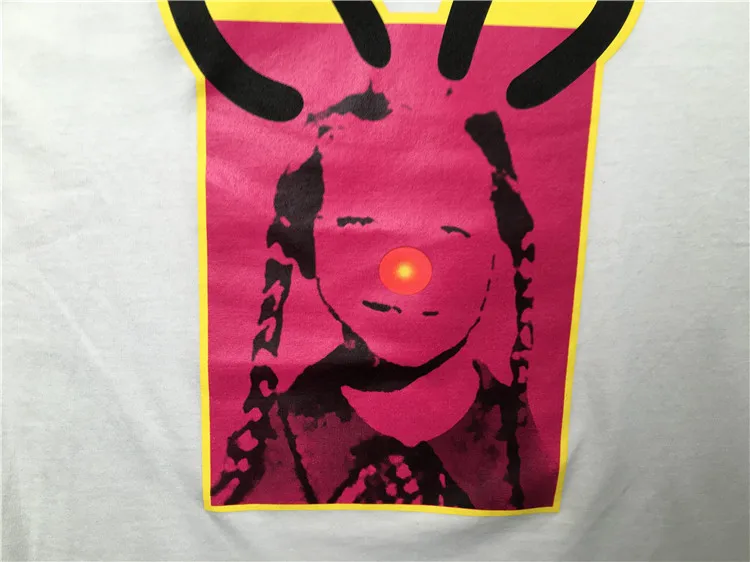 

Novelty 2020 Unisex New Clown rabbit ears T Shirts T-Shirt Hip Hop Skateboard Street Cotton T-Shirts Tee Top kenye S-XXL #K66