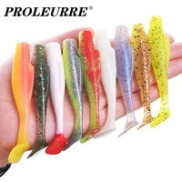 6pcslot jig wobbler soft lures 8 5cm 9g floating elastic silicone artificial bait minnow bass pike swimbaits crank hook tackle