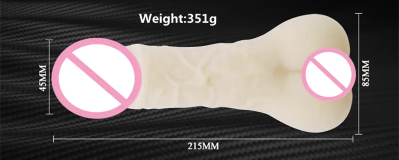 Мягкий большой фаллоимитатор с анальным отверстием Реалистичный искусственный