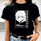 Милые футболки Fushi с графическим рисунком для вечности, футболки с аниме, летние футболки с коротким рукавом, уличная одежда, топы, Fumetsu No Anata E Манга