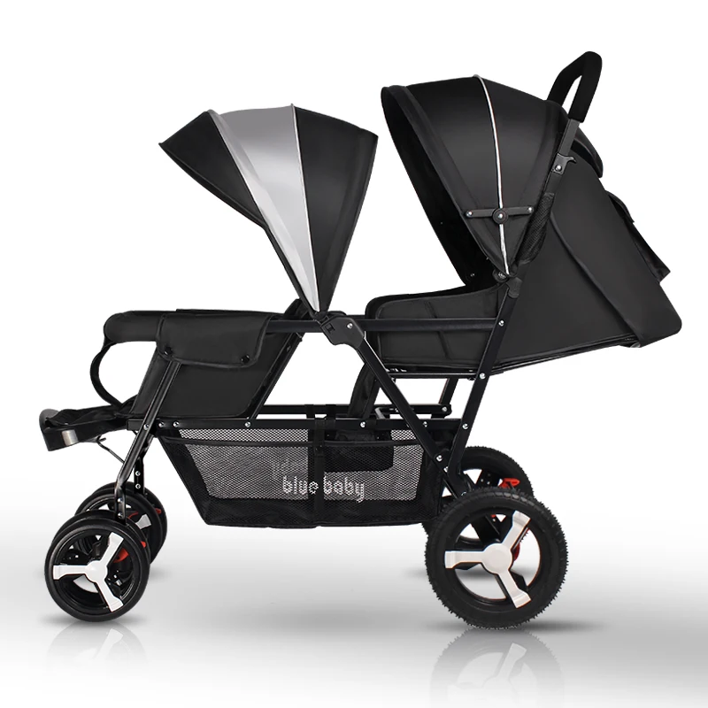 Twin Baby Stroller Double Stroller Lightweight Foldable Baby Carriage Newborn Portable Travel Cart Reclining  Mutiple Stroller