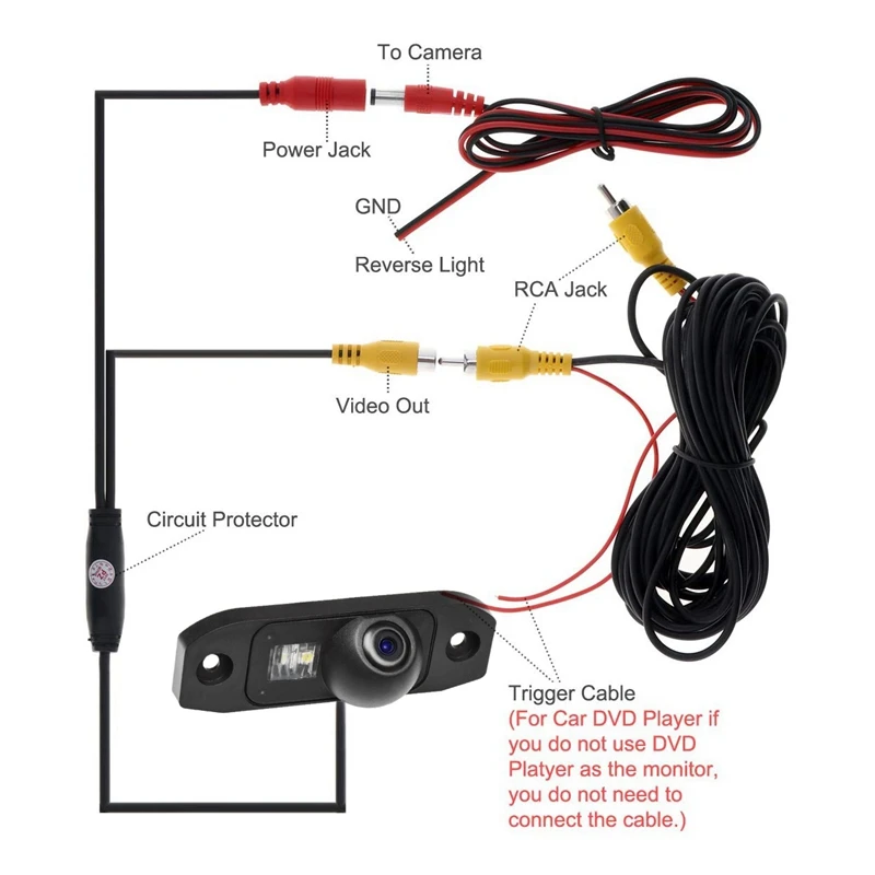 Автомобильная камера заднего вида для автомобильного номерного знака