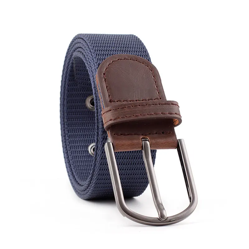 

ZLD men&women elastic belt Pin buckle Weave Stretch Canvas belt luxury jeans belts for men waistband Unisex belt tide