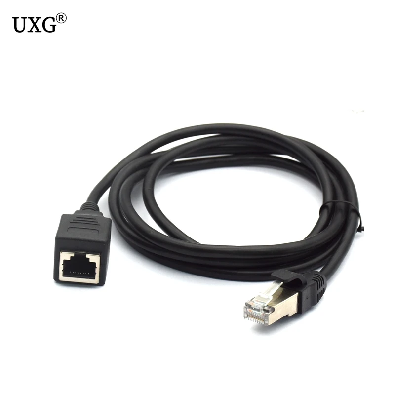 Кабель удлинитель со штекером на гнездо RJ45 для интернет сети Ethernet LAN ноутбуков и