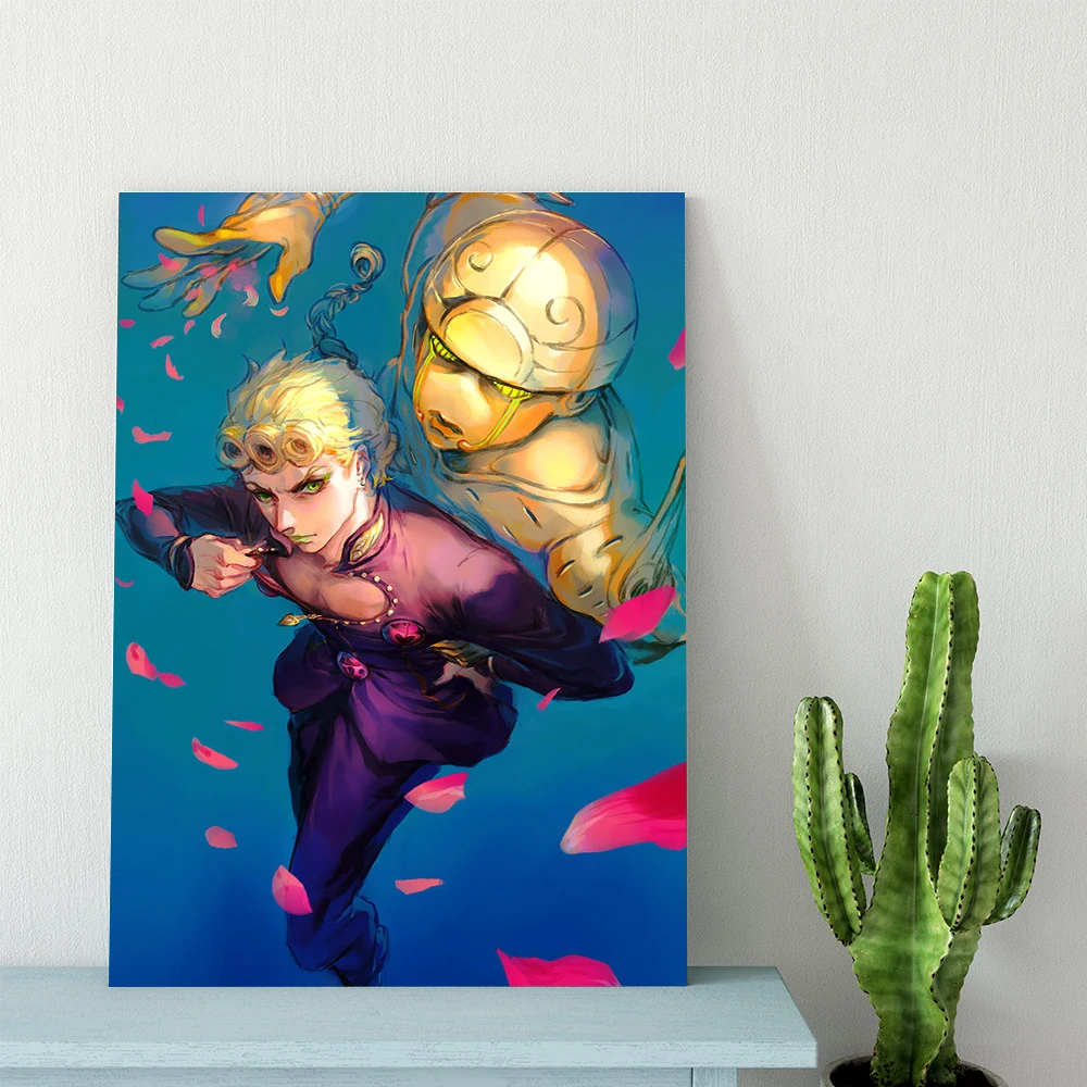 Звездный Платинум Джоджо Манга аниме плакат Холст искусства Декорация печатает для жизни Кид детская комната Дом спальня декор Роспись на.