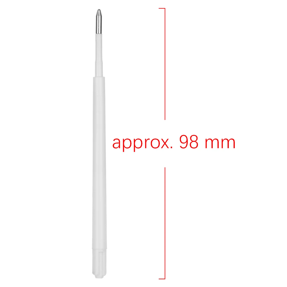 

10Pcs/Lot Black/Blue Smooth Ballpoint Press Pen Refills Replacement Pen Lead Signature Pen Large-Capacity Pen Core Writing Tool