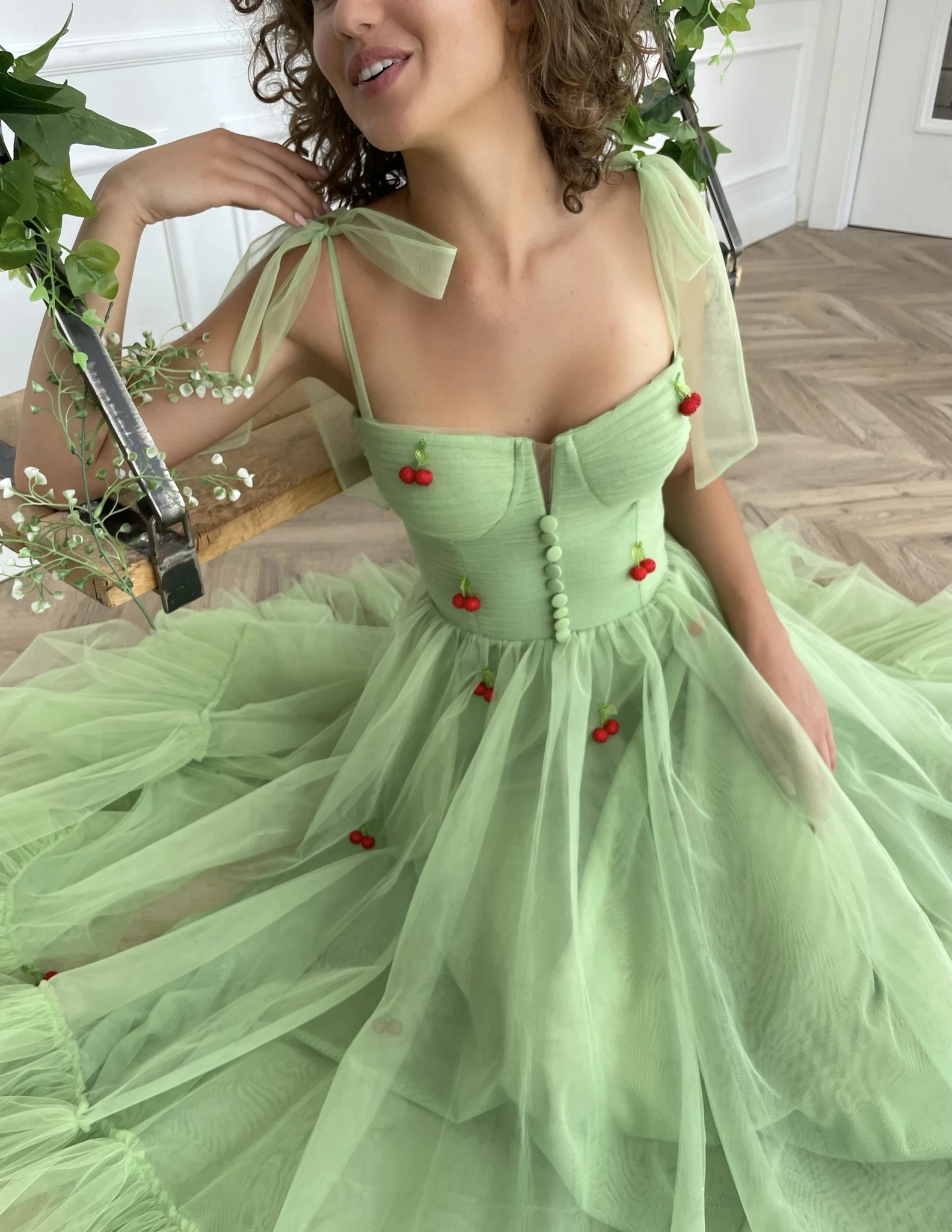 

JONANY Evening Dress For Women Princess Sweetheart Tulle Robe De Soirée A Line Backless Vestidos De Noche Cocktail Prom Gowns