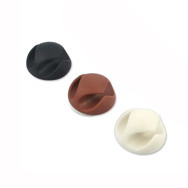 Черные зажимы для офиса намотки кабеля держатель фиксатор органайзер черные