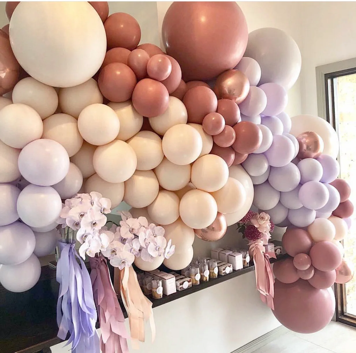 

Morandi balloon chain suit birthday party wedding decoration macaron balloon combination
