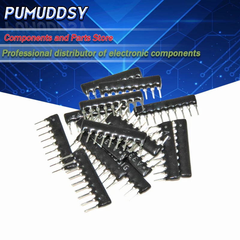 20 шт. DIP exclusion 9pin 1K A102 102 A102J ohm сетевой резистор массив|Резисторы| |
