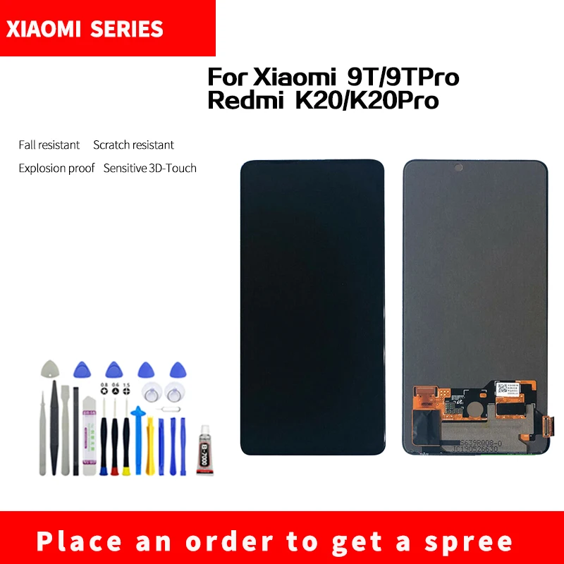 

ЖК-дисплей для xiaomi 9T 9T Pro redmi K20 K20 Pro, высококачественный HD совершенно новый экран в сборе с инструментами для разборки