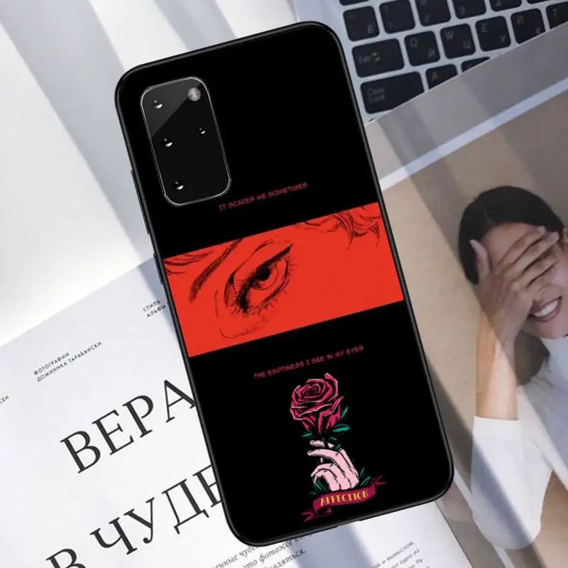 

Sad Japanese Anime Aesthetic Phone Case For Samsung galaxy S 7 8 9 10 20 edge A 6 10 20 30 50 51 70 note 10 plus