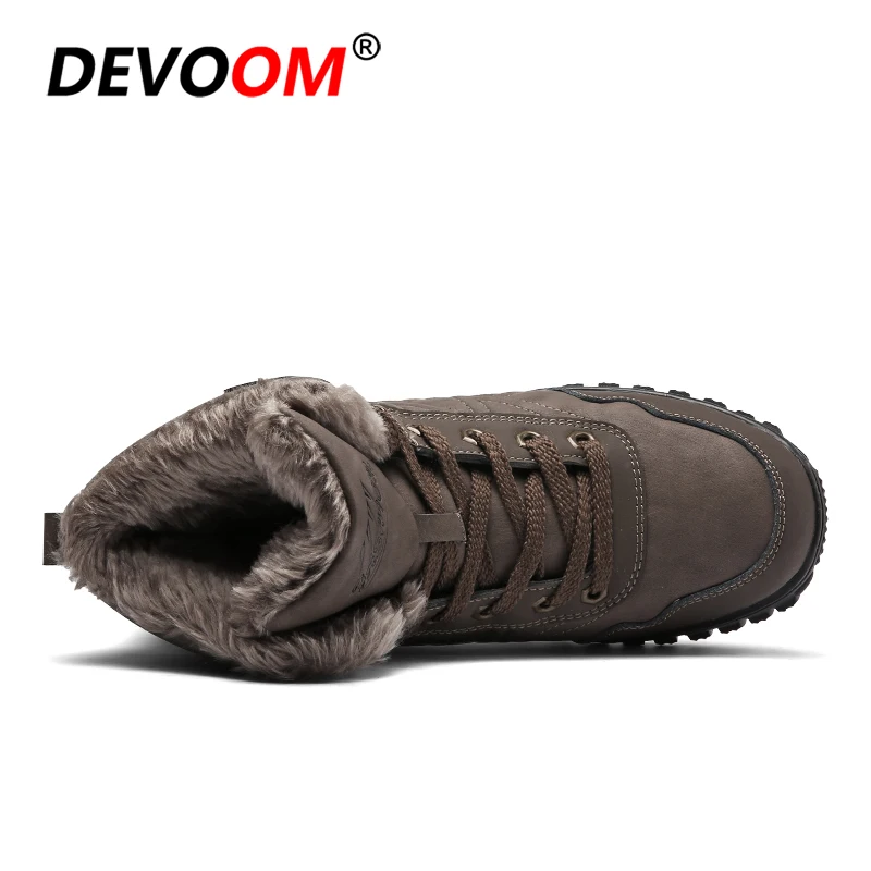 Мужские зимние кожаные кроссовки для активного отдыха альпинизма горного