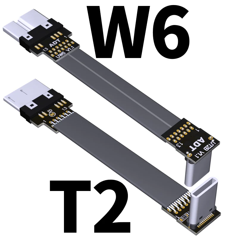 Экран FPV Micro B USB 3 0 к Type-C 90 градусов адаптер 5 см-100 см лента FPC плоский кабель Type C Micro-B