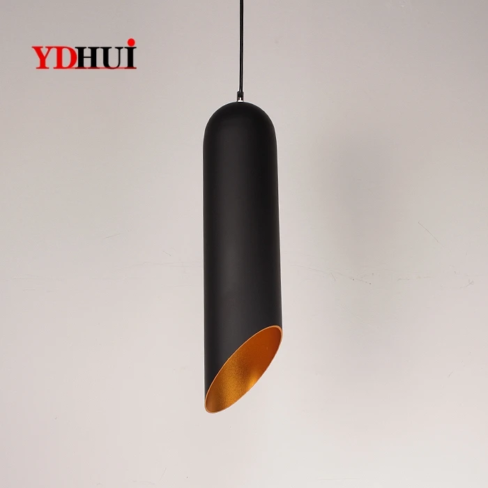 Современный цилиндрический алюминиевый подвесной светодиодный светильник