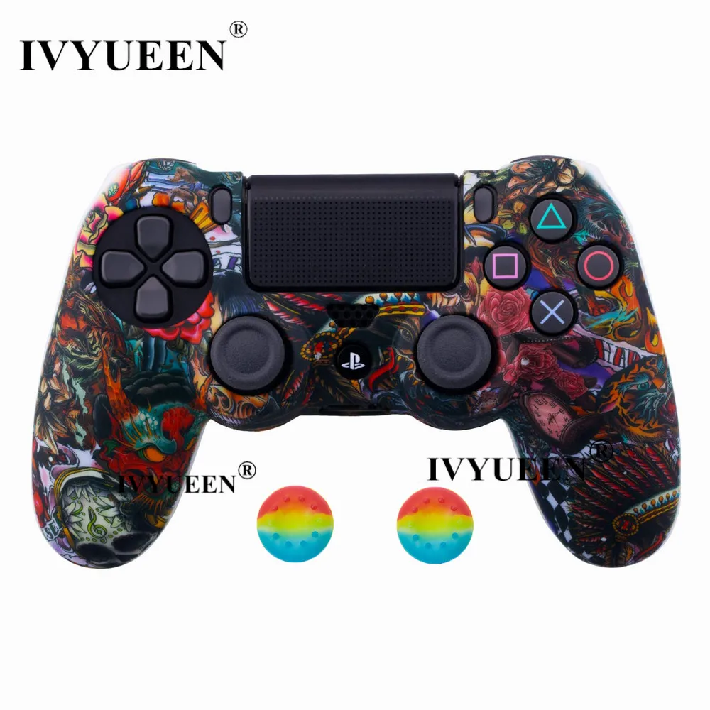 IVYUEEN для Sony PlayStation 4 PS4 Pro Тонкий силиконовый чехол с контроллером защитный