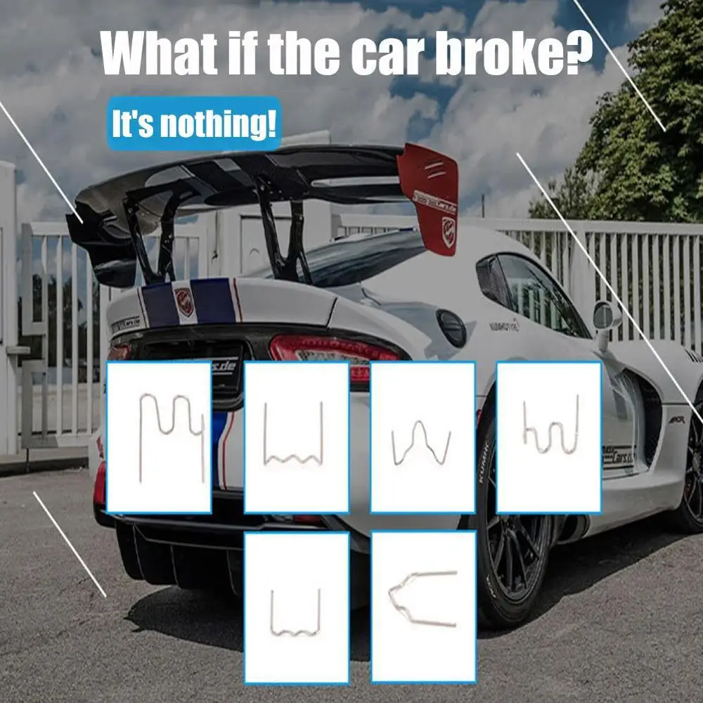 100/600 Лидер продаж степлер скобы для Пластик сварщик бампер автомобиля ремонт