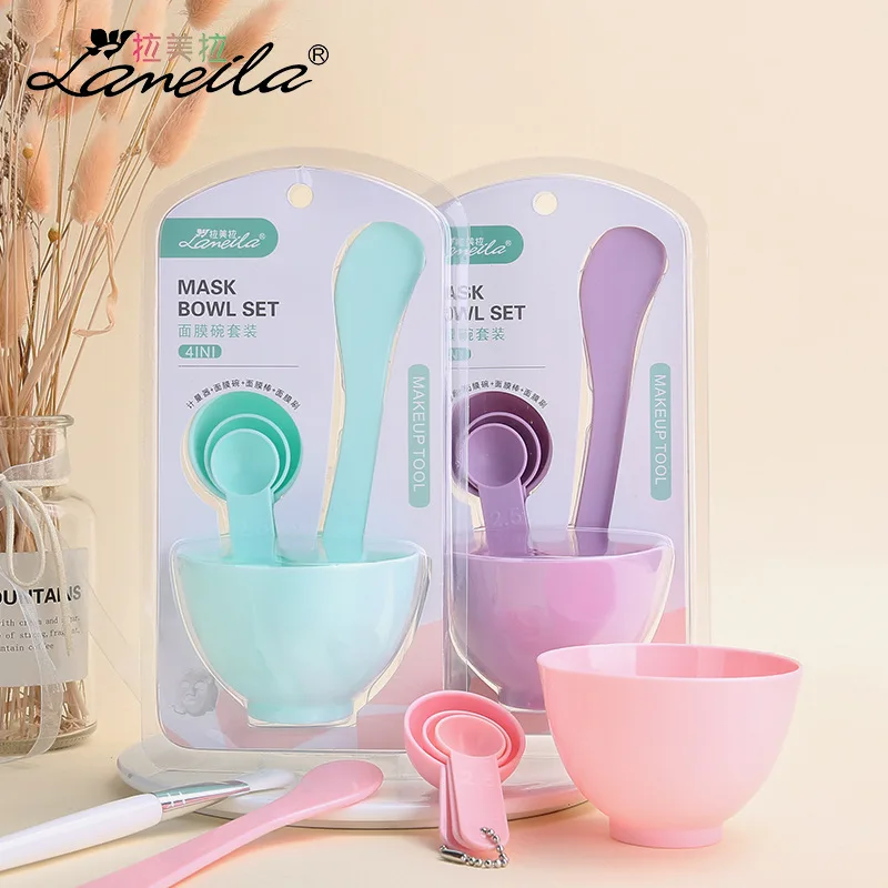 

6-piece DIY Facial Mask Bowl Tool Set Plastic Stick Brush Scoop Make Facial Mask Convenient Household Beauty Skin Care Tools