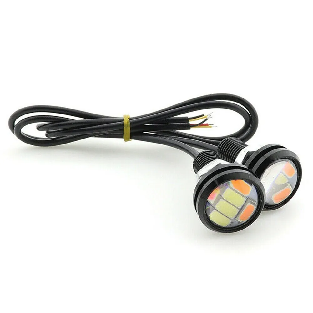 

10X 23MM Eagle Eye LED DRL Daytime Running Reversing Light Car Tail Lamp 6SMD12V Eagle Eye Fog Daytime Running Light