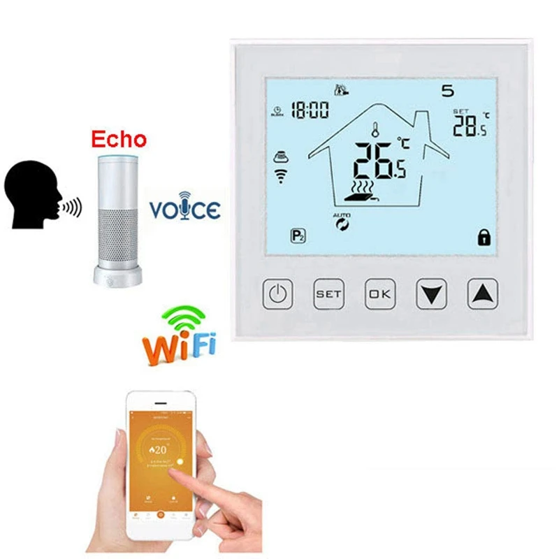 Wifi беспроводной термостат для охлаждения/вентилятора/электрического