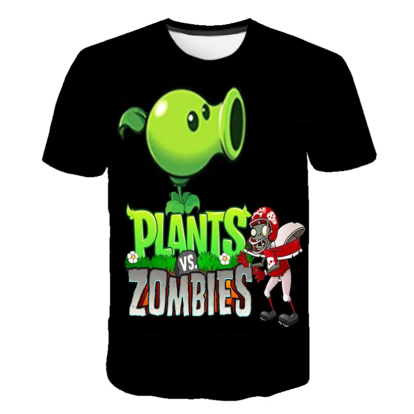 

2021 new summer boy girl T-shirt cute pea shooter children T-shirt cute fashion T-shirt cartoon short sleeve T-shirt round neck