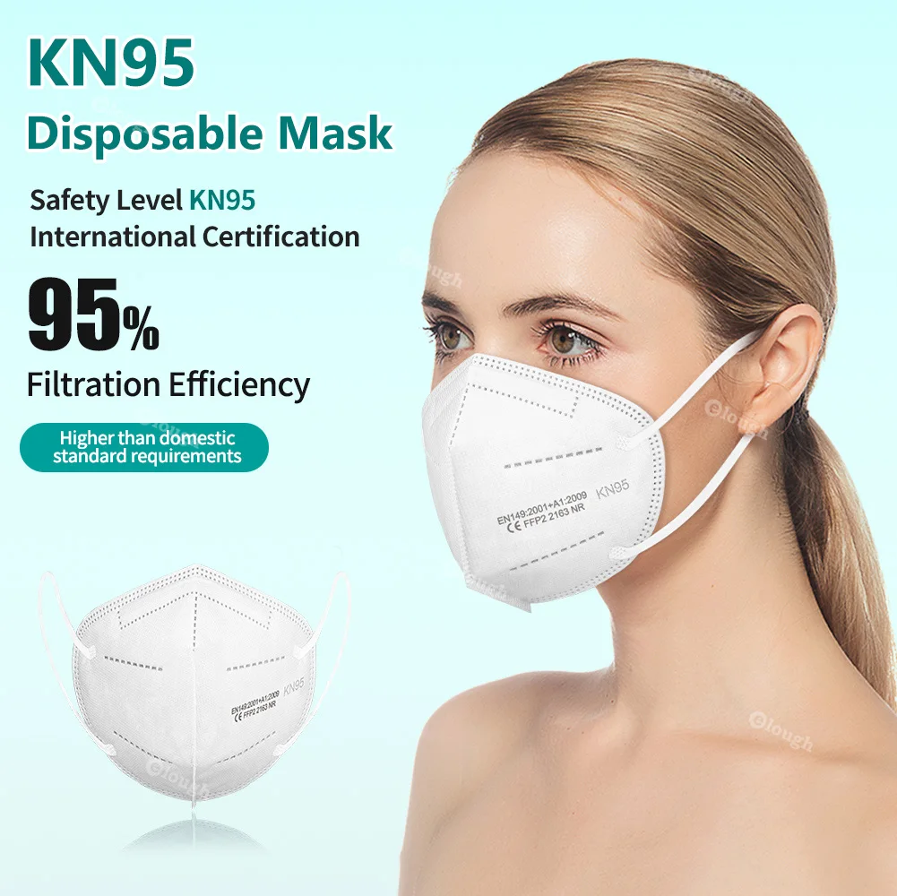 5 Layers KN95 Masks FFP2mask Mascarillas FFP2 Homologadas Face Mask FPP2 Mouth Protection mascara facial FFP3 CE Adult | Безопасность и
