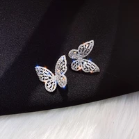 new design fashion jewelry luxury diamonds earrings smart butterfly earrings for women gift earrings for women