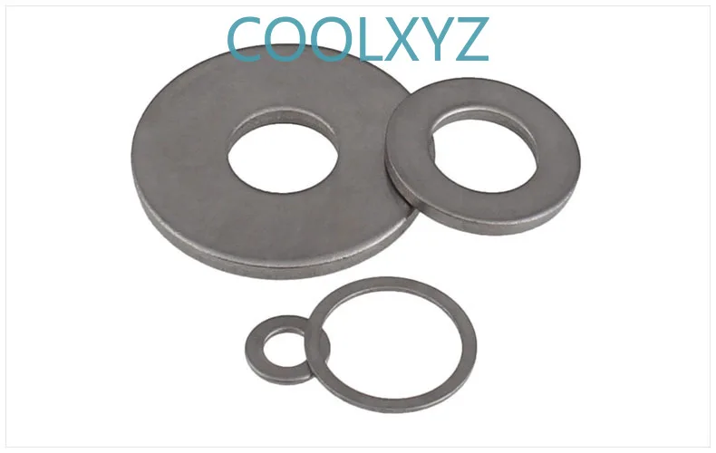 Стандартные плоские шайбы из нержавеющей стали 304 тонкие утолщенная прокладка