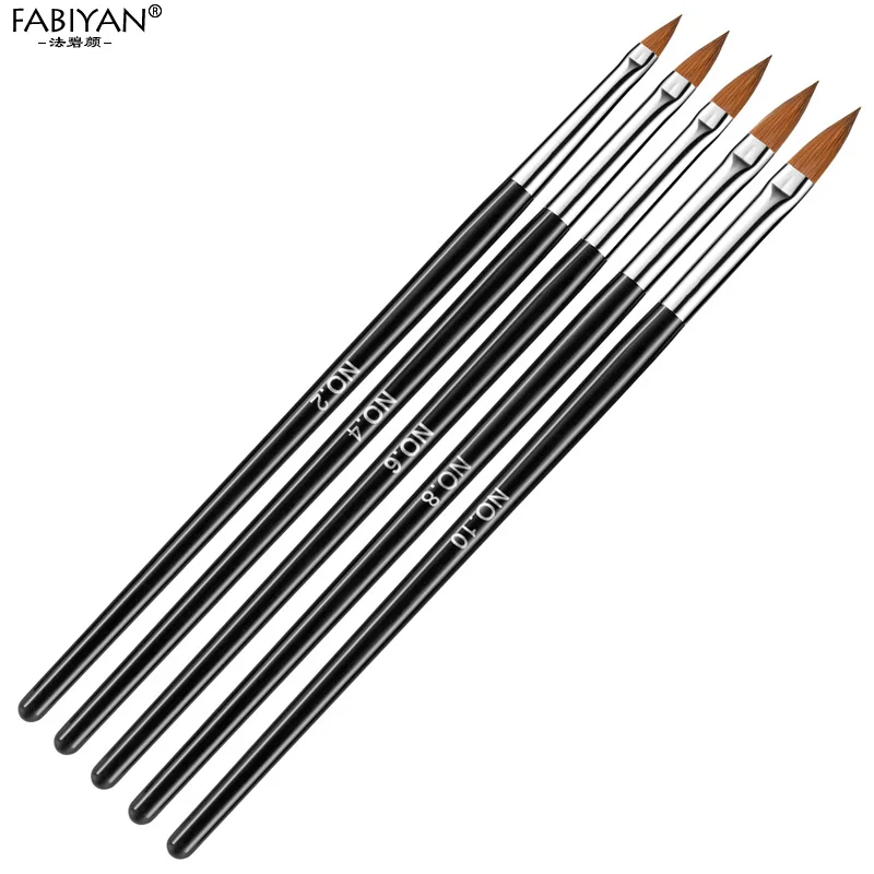 5 шт./компл. кисть для дизайна ногтей|Кисти ногтей| |