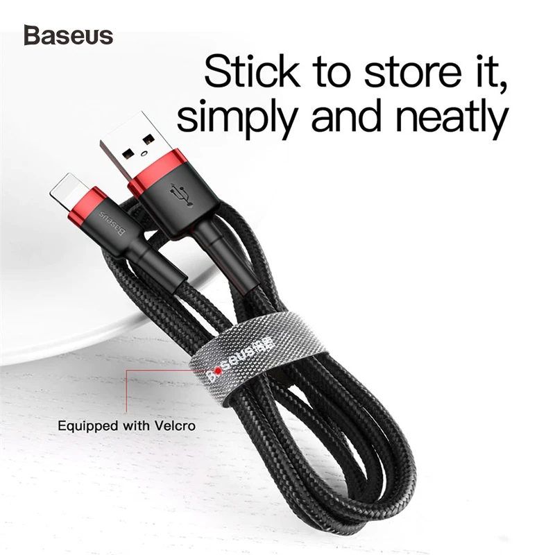 Usb-кабель Baseus для iPhone X 8 plus 7 plus 6 6 S plus 2.4A Дата зарядный кабель для iPhone 5 5S iPad зарядный провод USB шнур