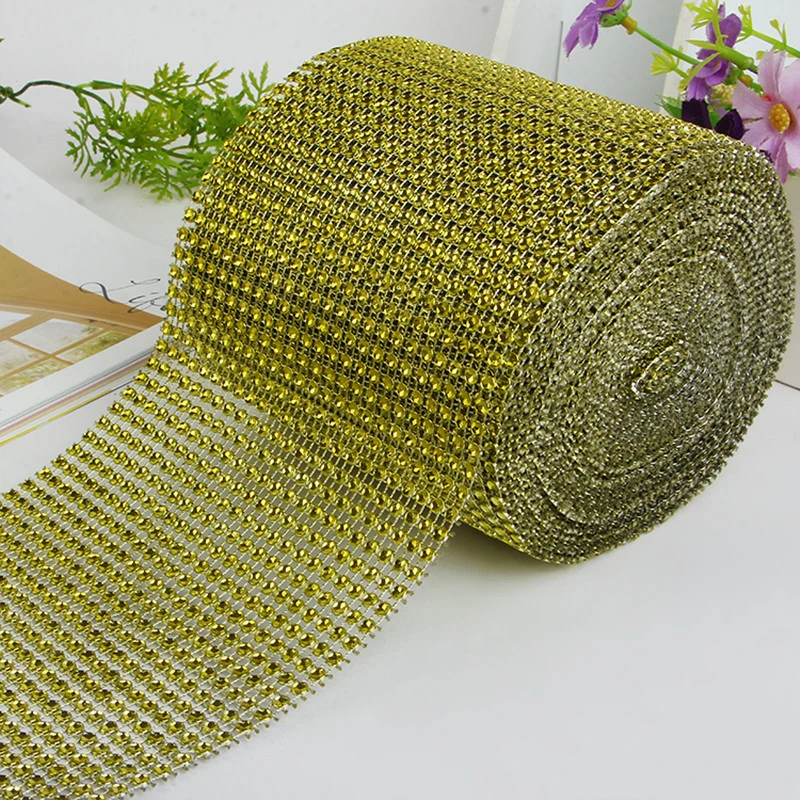Сетка рулон с алмазами акриловые ленты хрустальные блестящие свадебные вечерние