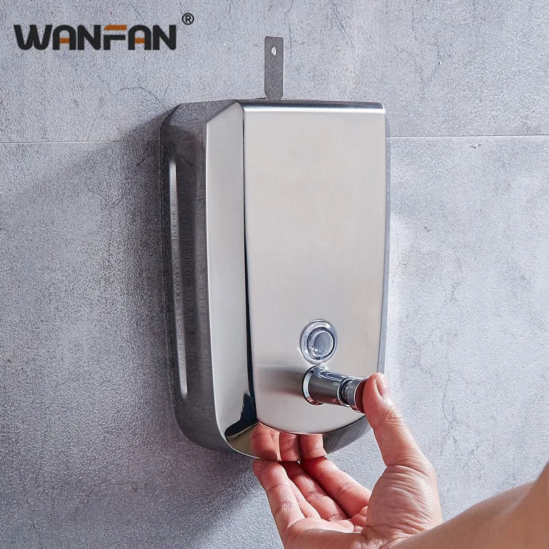 500 мл один дозатор жидкого мыла настенный туалет из нержавеющей стали диспенсер