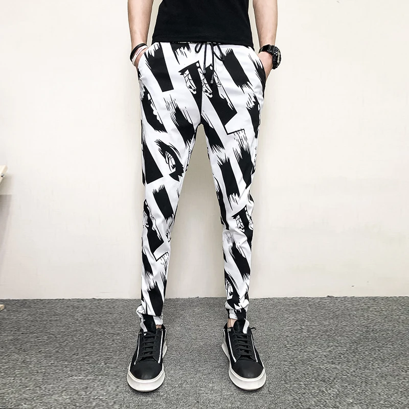 Pantalon Спортивная мужская уличная одежда 2019 Корейские осенние штаны мужские