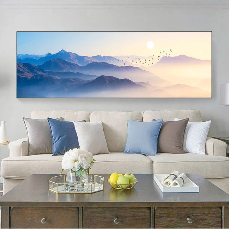 

Sunsets Natural mountain Abstract Painting Wall Art Pictures Painting Wall Art for Living Room Home Decor