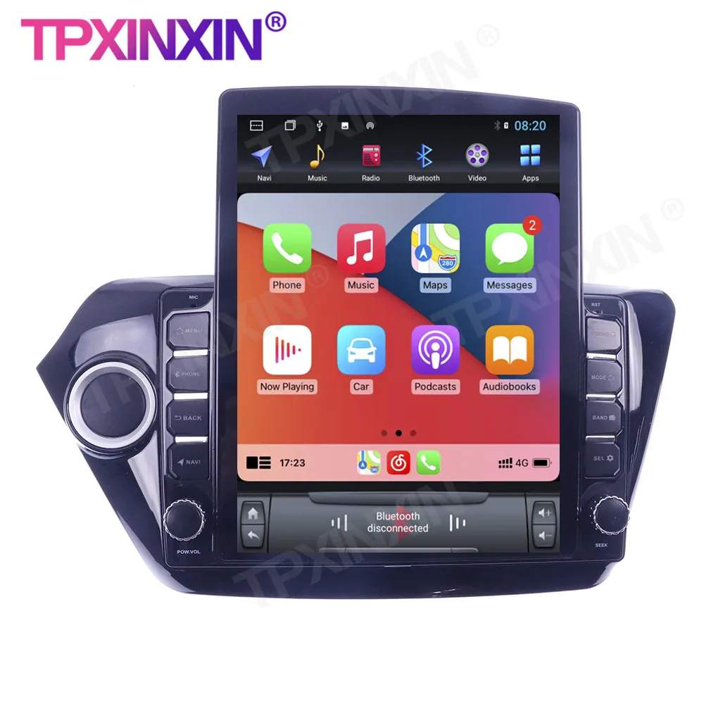 구매 기아 K2 리오 2010-2017 용 안드로이드 10 128G 무선 카플레이 터치 스크린 스테레오 수신기 자동차 GPS 네비게이션 라디오 플레이어 라디오