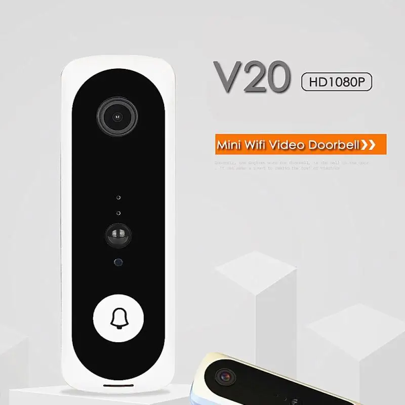 

Home Security Welcome Wireless Doorbell Smart Door Bell Alarm WiFi Connection Without Delay PIR Action Induction HD 1080P Video