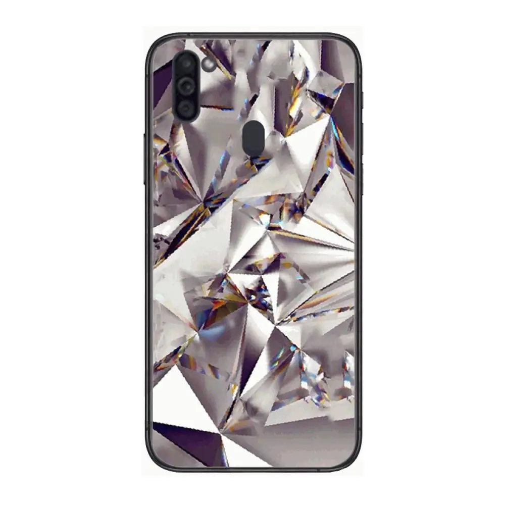 

Beautiful Shining Diamond Mobile Phone Case Hull For Samsung Galaxy M 10 20 21 31 30 60S 31S Black Shell Art Cell Cover TPU