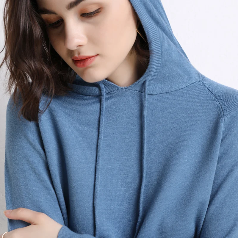 Толстовки женские 2019 марка сплошной цвет с длинным рукавом женская толстовка