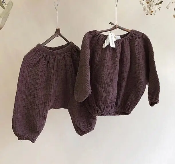 2018 осенний японский и корейский детский хлопковый топ с длинными рукавами из