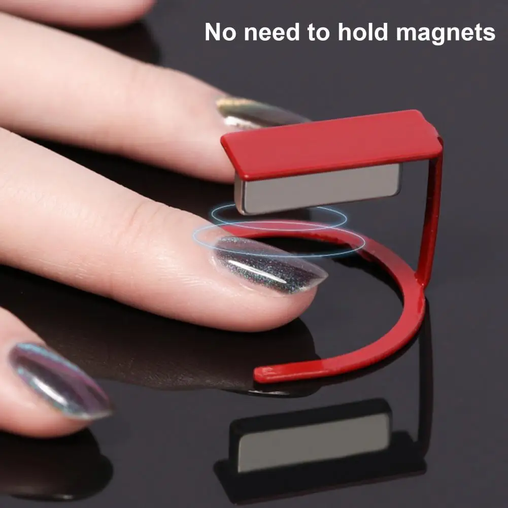 

Nail Art Magnet Bracket High Magnetic Compact Free Spin Cat Eye Gel Polish Holder for Women best gift