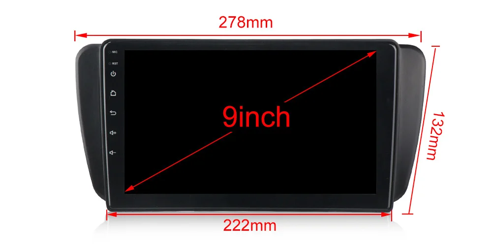 RUNJEE Android 9 9853 4 Гб 64 ГБ Автомобильный Радио мультимедийный плеер для Seat Ibiza 6j 2009 2010 2012 2013 2.5D экран gps видео
