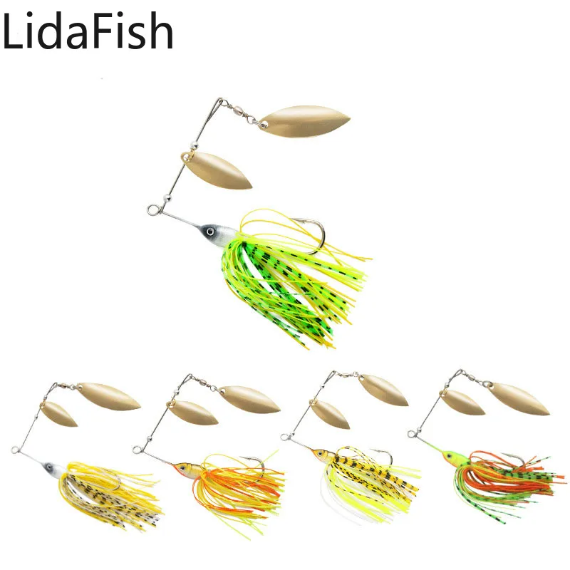 

Lidafish Metal Jig Jigging Spinner Fishing Lure With Brass Fishing Spoon Lure 13.5g Swimbait Artificial Fishing Bait Tackle